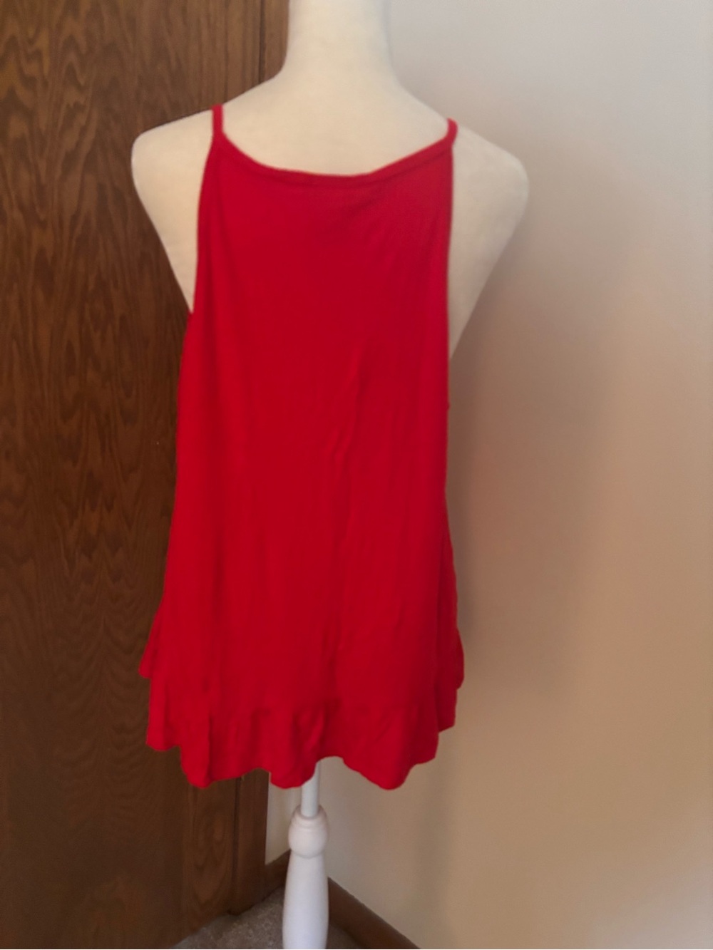 Mossimo Supply Co. Red Ruffle-Hem Camisole - Picture 4 of 6
